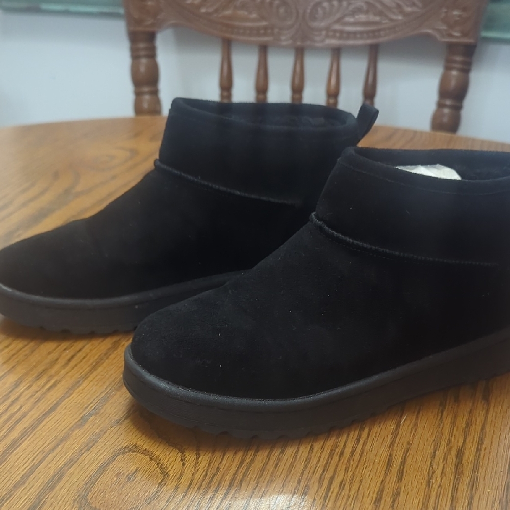 Sonoma *Good For Life* Black Suede Ankle Boots Size 3 Kids